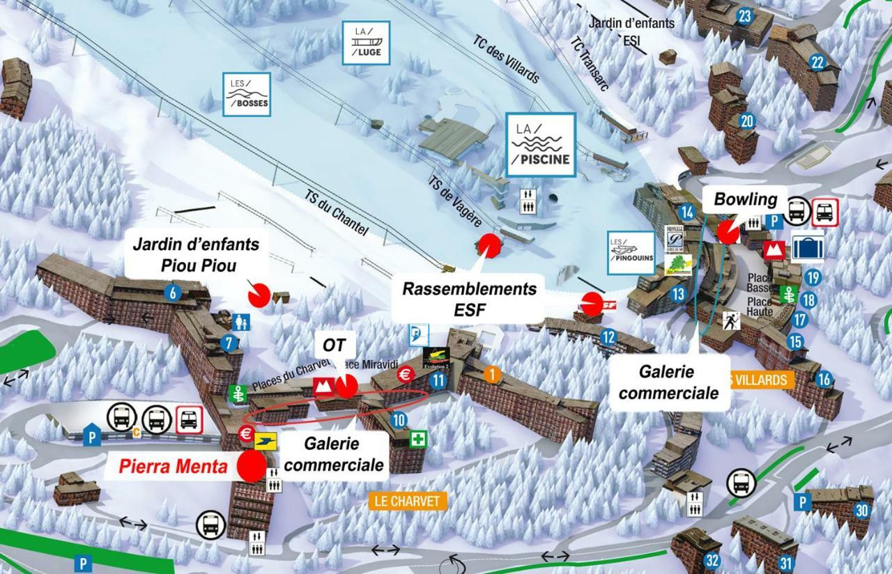 Studio Arc 1800 Skis Aux Pieds Les Arcs  外观 照片